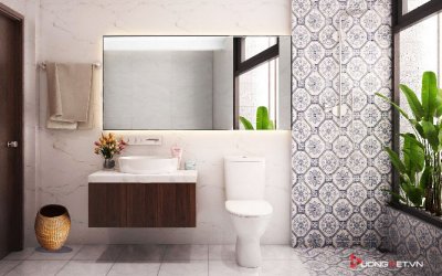 Mẹo thiết kế nội thất tối giản cho phòng tắm có diện tích nhỏ